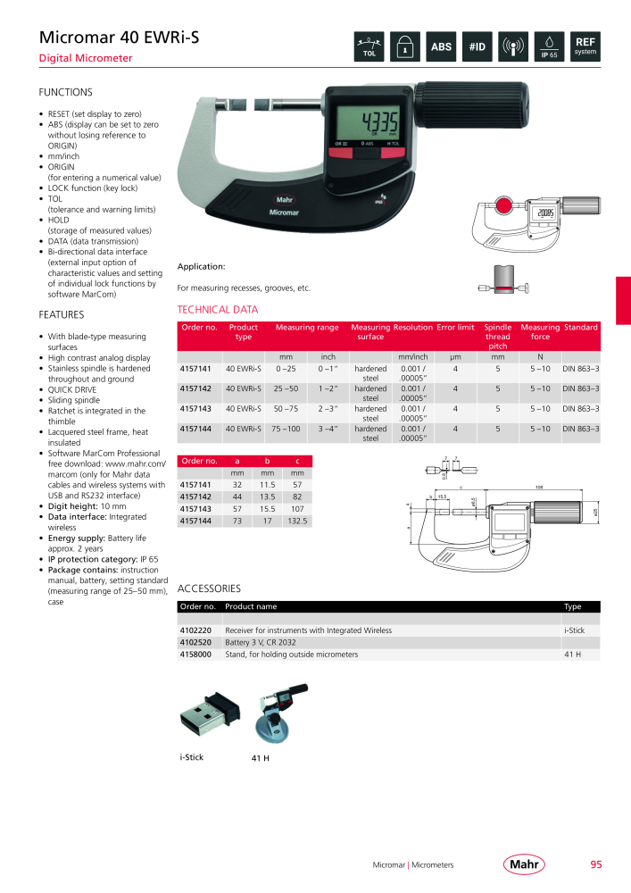 Mahr - Product Catalog NO.: 20199 - Page 99