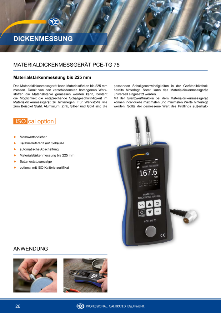 PCE Instruments - Hauptkatalog NR.: 20207 - Pagina 26