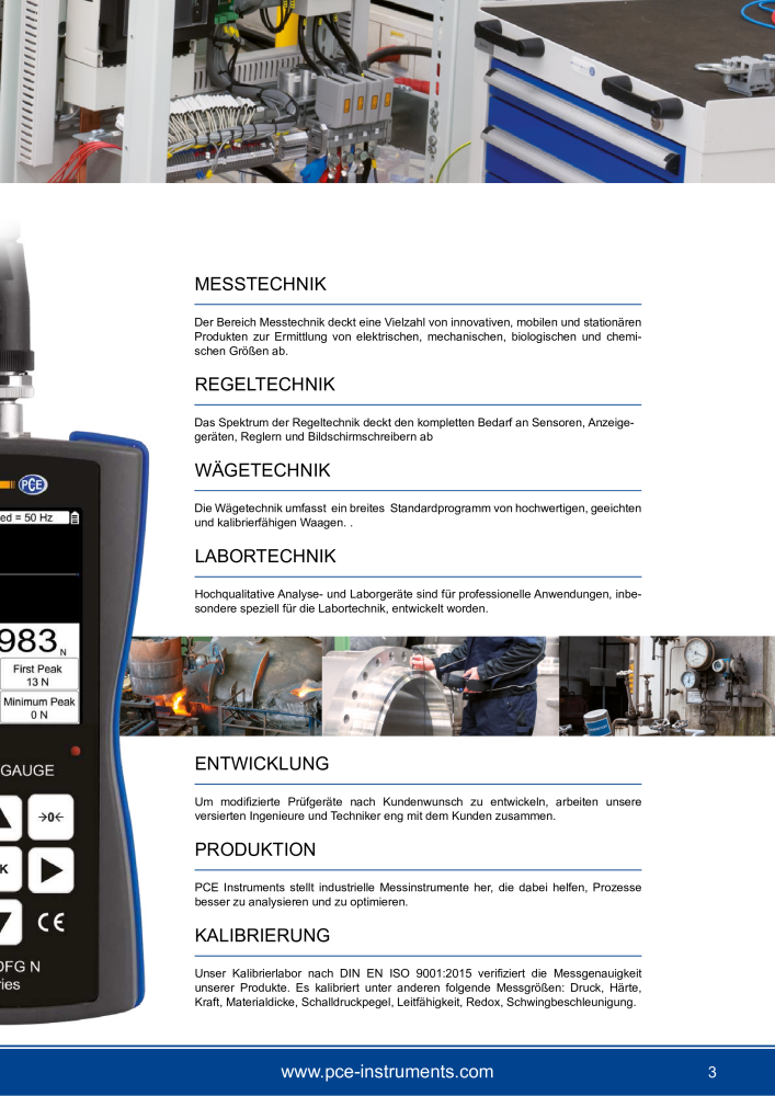 PCE Instruments - Messtechnik für Maschinen & Anlagen Vibrationsmessung NR.: 20209 - Seite 3