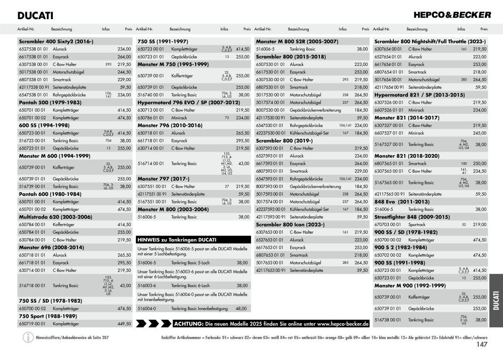 Hepco & Becker Hauptkatalog NR.: 20210 - Pagina 147