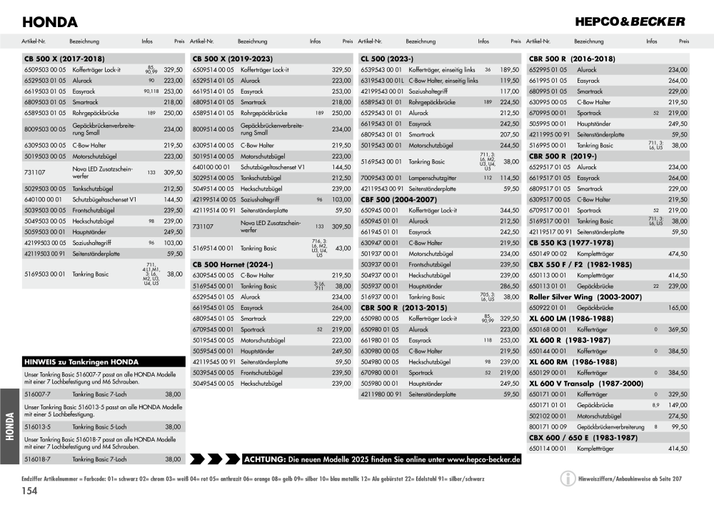 Hepco & Becker Hauptkatalog NR.: 20210 - Pagina 154