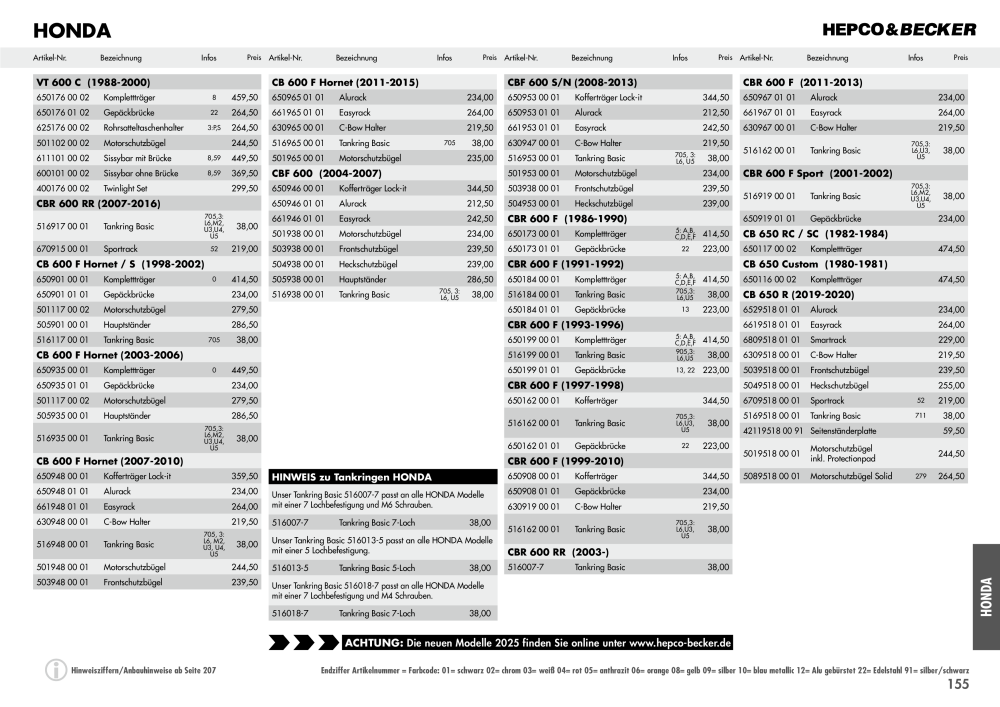 Hepco & Becker Hauptkatalog NR.: 20210 - Seite 155