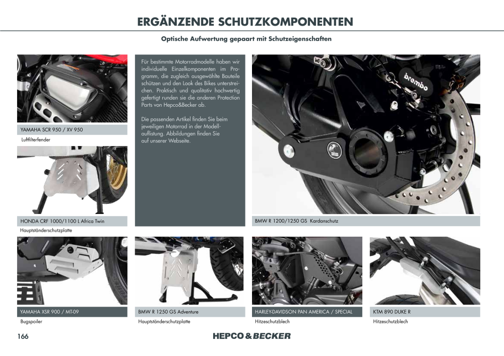 Hepco & Becker Hauptkatalog Nb. : 20210 - Page 166