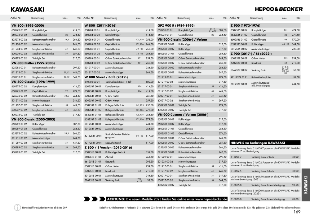 Hepco & Becker Hauptkatalog n.: 20210 - Pagina 169