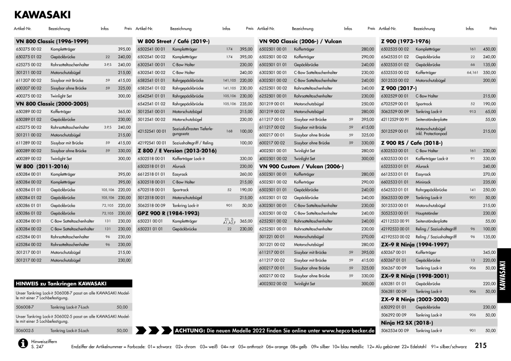 Hepco & Becker Hauptkatalog NR.: 20210 - Seite 215