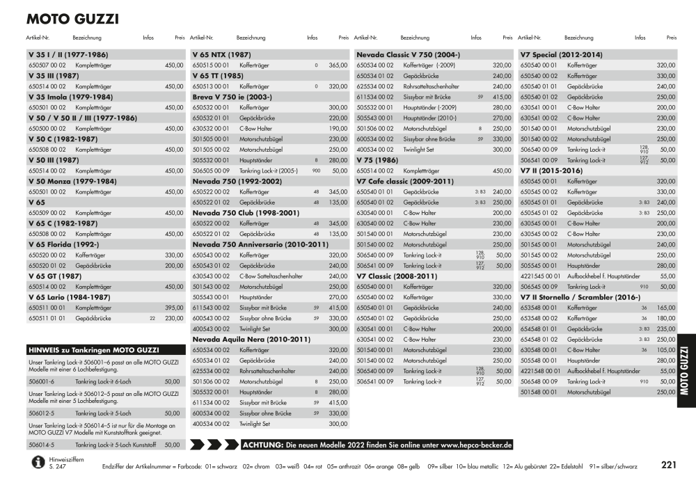 Hepco & Becker Hauptkatalog NR.: 20210 - Seite 221