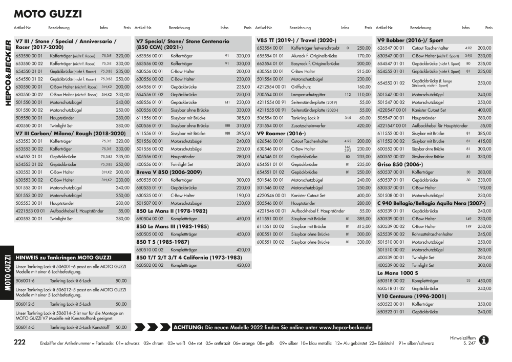 Hepco & Becker Hauptkatalog NR.: 20210 - Seite 222