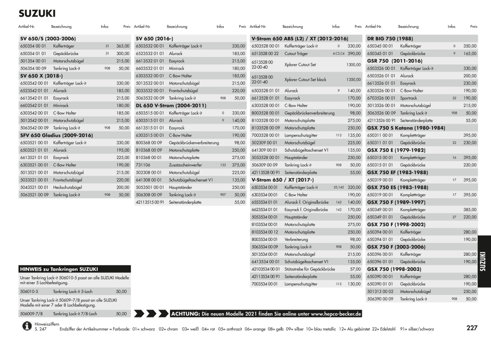 Hepco & Becker Hauptkatalog NR.: 20210 - Pagina 227