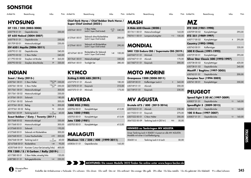 Hepco & Becker Hauptkatalog NR.: 20210 - Seite 245