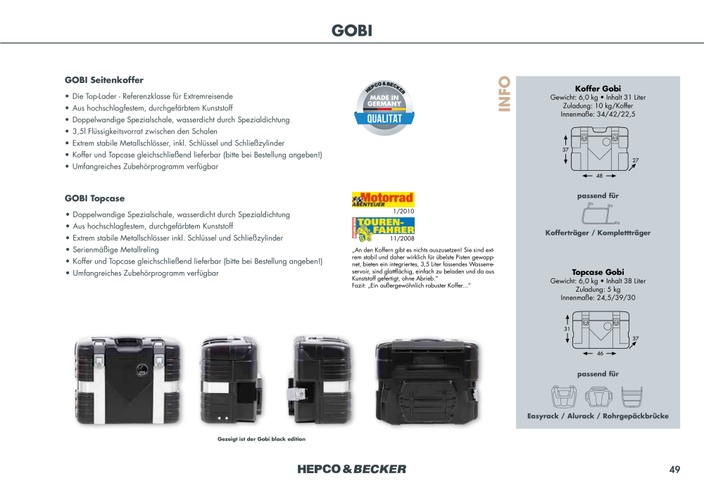 Hepco & Becker Hauptkatalog NR.: 20210 - Seite 49