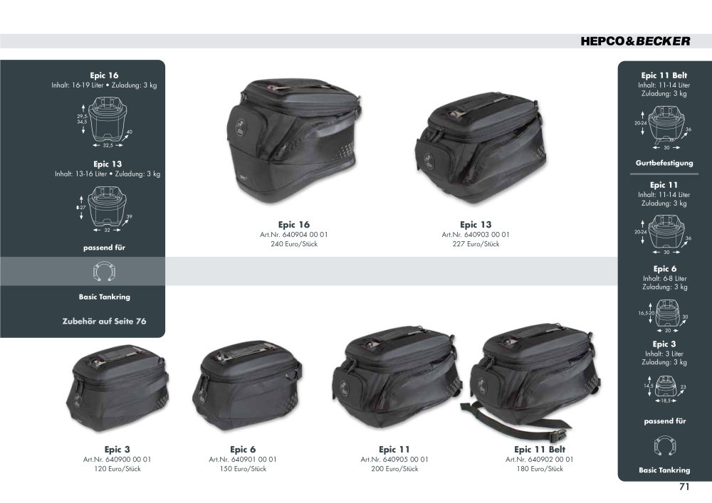 Hepco & Becker Hauptkatalog Č. 20210 - Strana 71