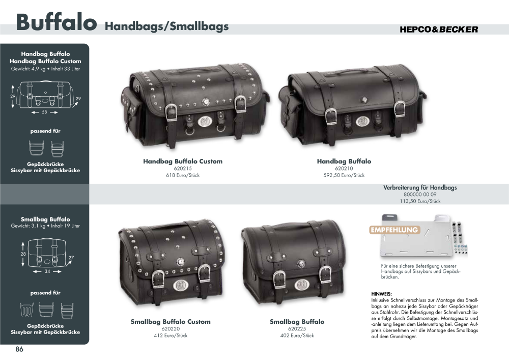 Hepco & Becker Hauptkatalog n.: 20210 - Pagina 86