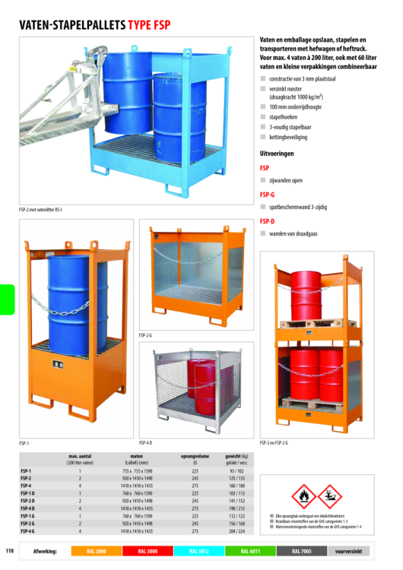 BAUER Stapelpallet FSP-1, thermisch verzinkt 4442-03-0000-7