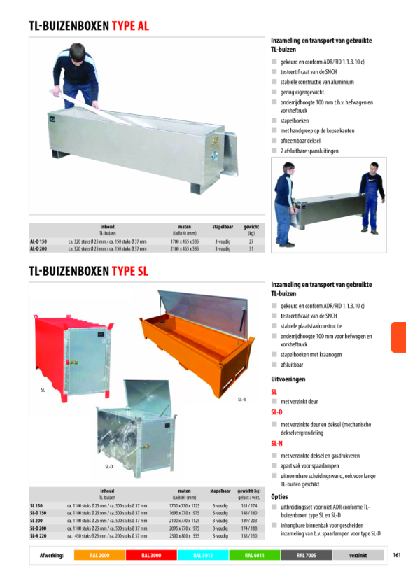 BAUER Fluorescentiebuis SL-D 200, gelakt, RAL 5012 lichtblauw 4422-04-0000-3