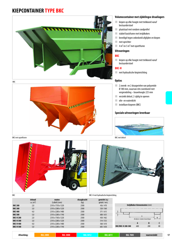 BAUER Kiepcontainer BKC 500, thermisch verzinkt 4456-03-0000-7