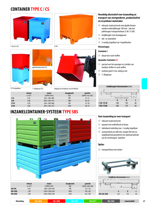 BAUER Box C 30, gelakt, RAL 2000 geeloranje 4511-04-3500-1