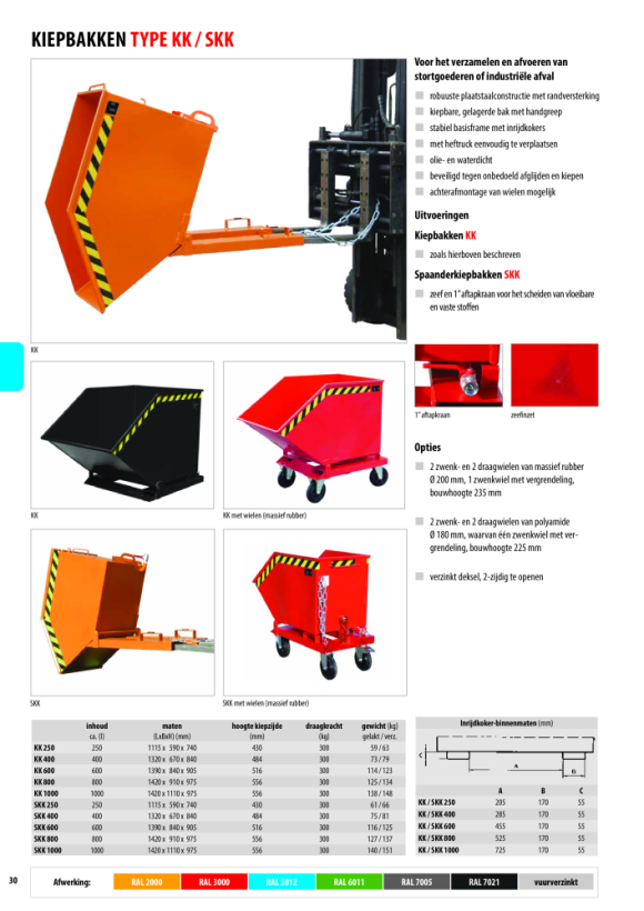 BAUER Bakkenwagen SKW-ET 600, gelakt, RAL 7005 Muizengrijs 4438-42-0000-5