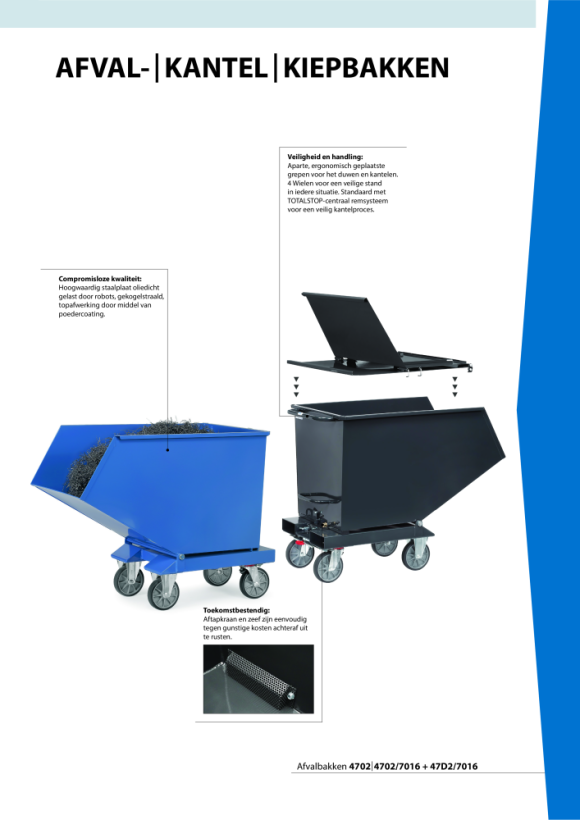 fetra duwstang trolley laadvlak 850 x 500 mm 2500