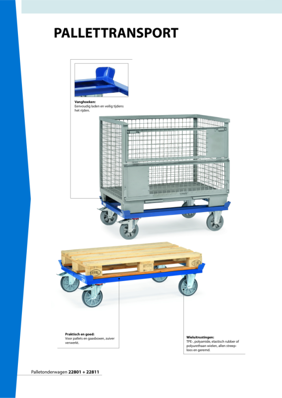 fetra Palletchassis voor vakwerkboxen en vlakke pallets 22501