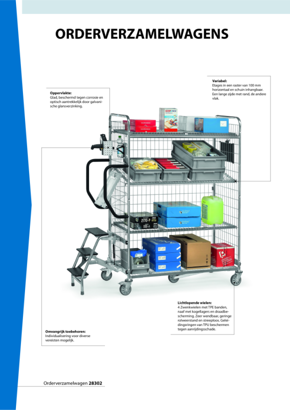 fetra Orderverzamelwagen laadruimte 850 x 610 28101