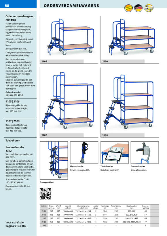 fetra Scannerhouder - Accessoires - Scannerhouder 120 x 87 x 150 mm 1392