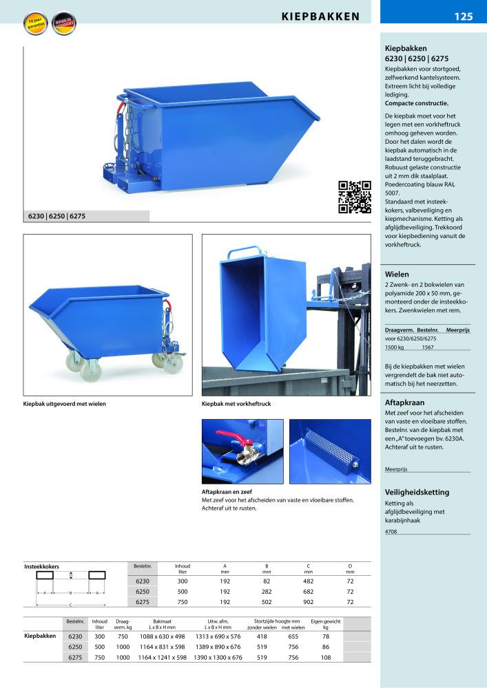 fetra Hoofdcatalogus Transportmiddelen NR.: 20216 - Pagina 125