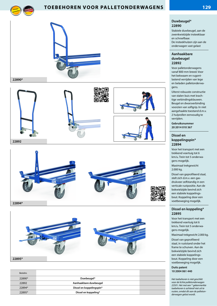 fetra Hoofdcatalogus Transportmiddelen NR.: 20216 - Seite 129