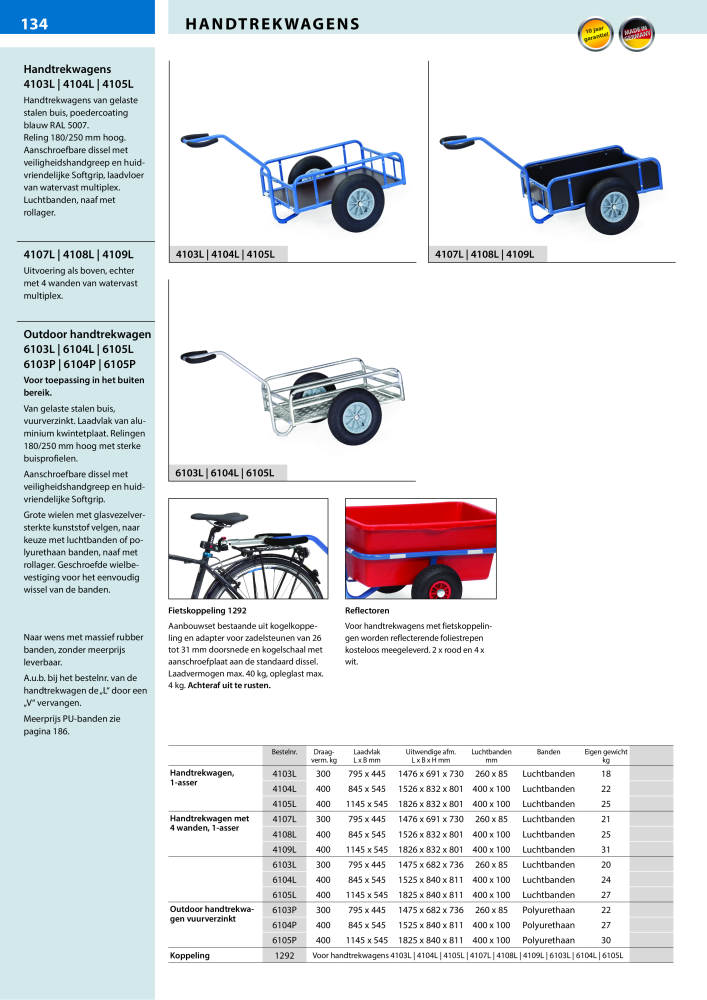 fetra Hoofdcatalogus Transportmiddelen Nb. : 20216 - Page 134