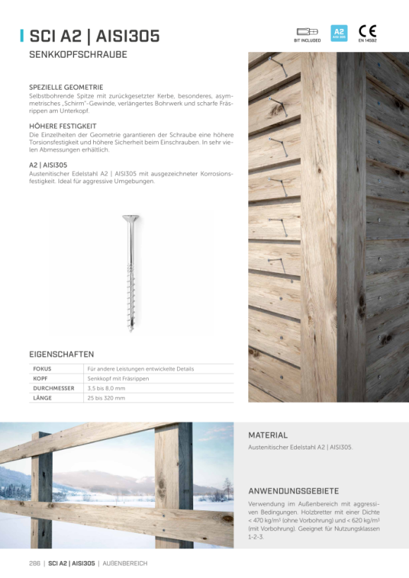 RothoBlaas Holz Technic SCI SCHROEF VOOR EXTERIEUR A2 5X90 SCI5090