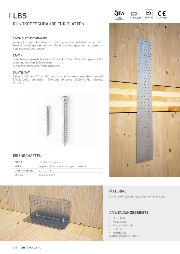 Rothoblaas - Holzschrauben und -Verbinder NR.: 20229 - Seite 102