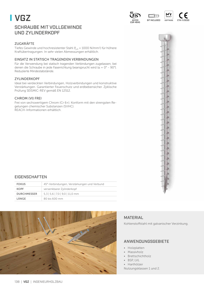 Rothoblaas - Holzschrauben und -Verbinder NR.: 20229 - Seite 138