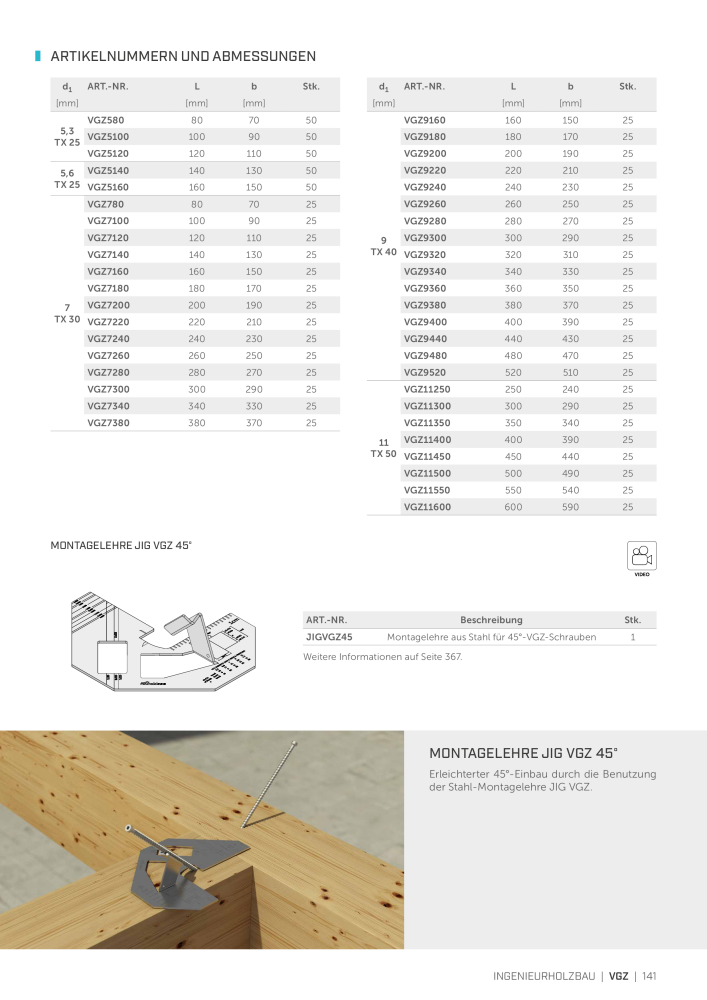 Rothoblaas - Holzschrauben und -Verbinder NR.: 20229 - Side 141