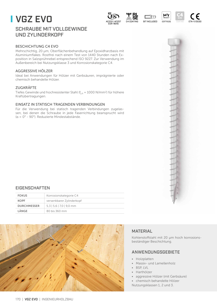 Rothoblaas - Holzschrauben und -Verbinder NR.: 20229 - Seite 170