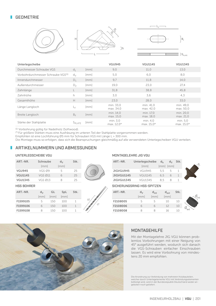 Rothoblaas - Holzschrauben und -Verbinder NR.: 20229 - Seite 201