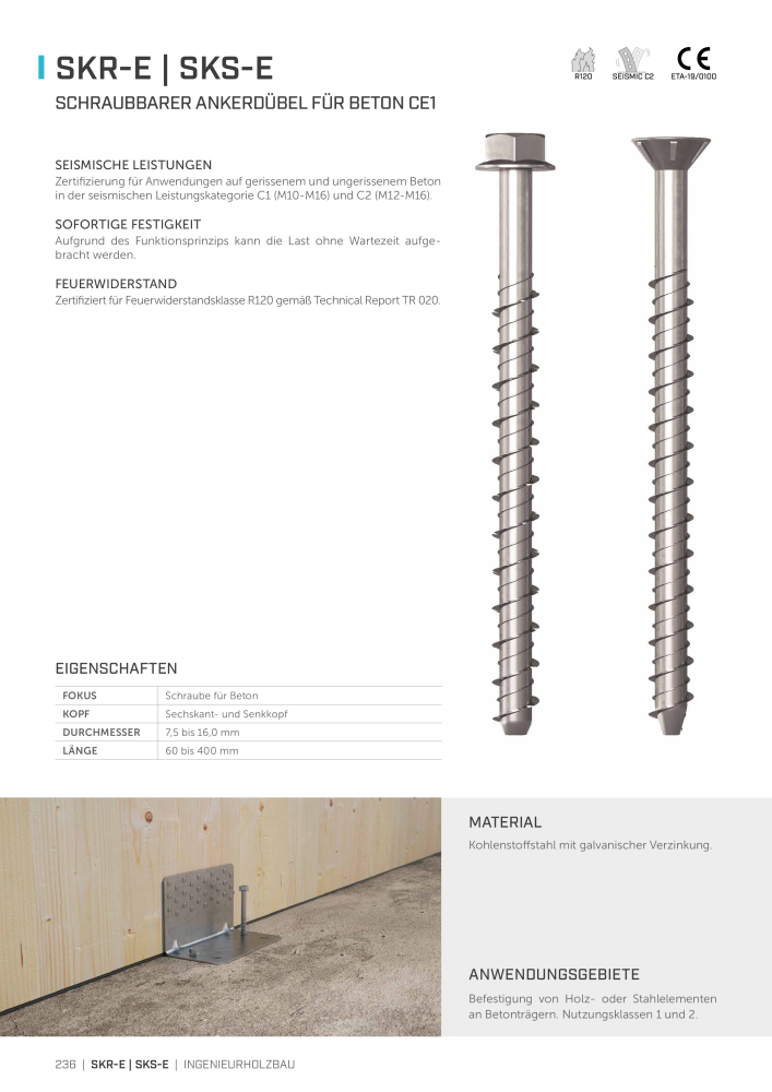 Rothoblaas - Holzschrauben und -Verbinder NR.: 20229 - Seite 236