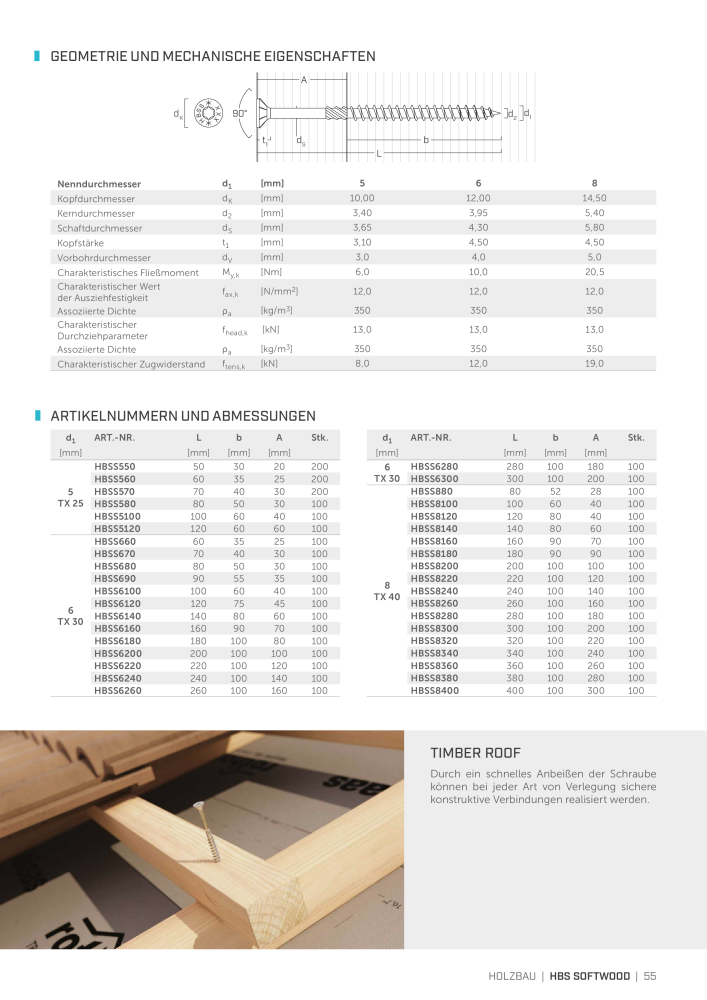 Rothoblaas - Holzschrauben und -Verbinder Nb. : 20229 - Page 55