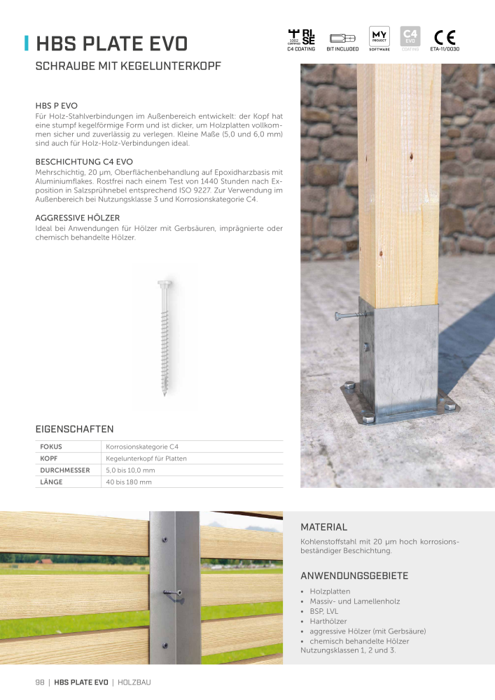 Rothoblaas - Holzschrauben und -Verbinder NR.: 20229 - Seite 98