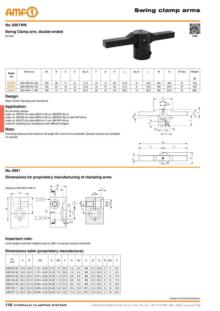 AMF Catalogue Hydraulic clamping systems Nb. : 2023 - Page 118