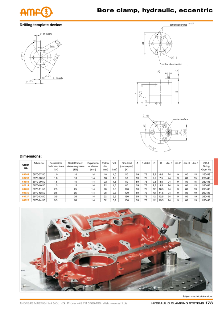 AMF Catalogue Hydraulic clamping systems Nº: 2023 - Página 173