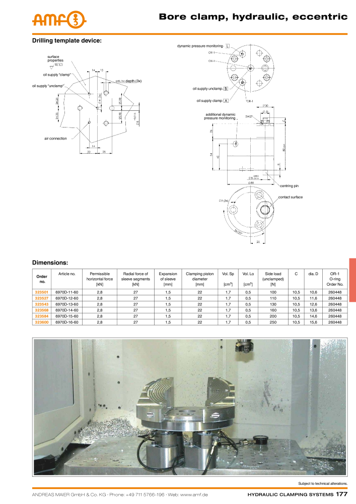 AMF Catalogue Hydraulic clamping systems Nb. : 2023 - Page 177