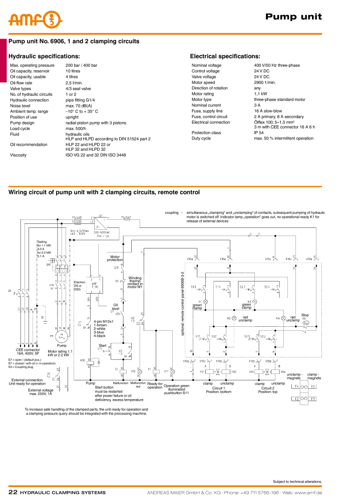 AMF Catalogue Hydraulic clamping systems NR.: 2023 - Side 22