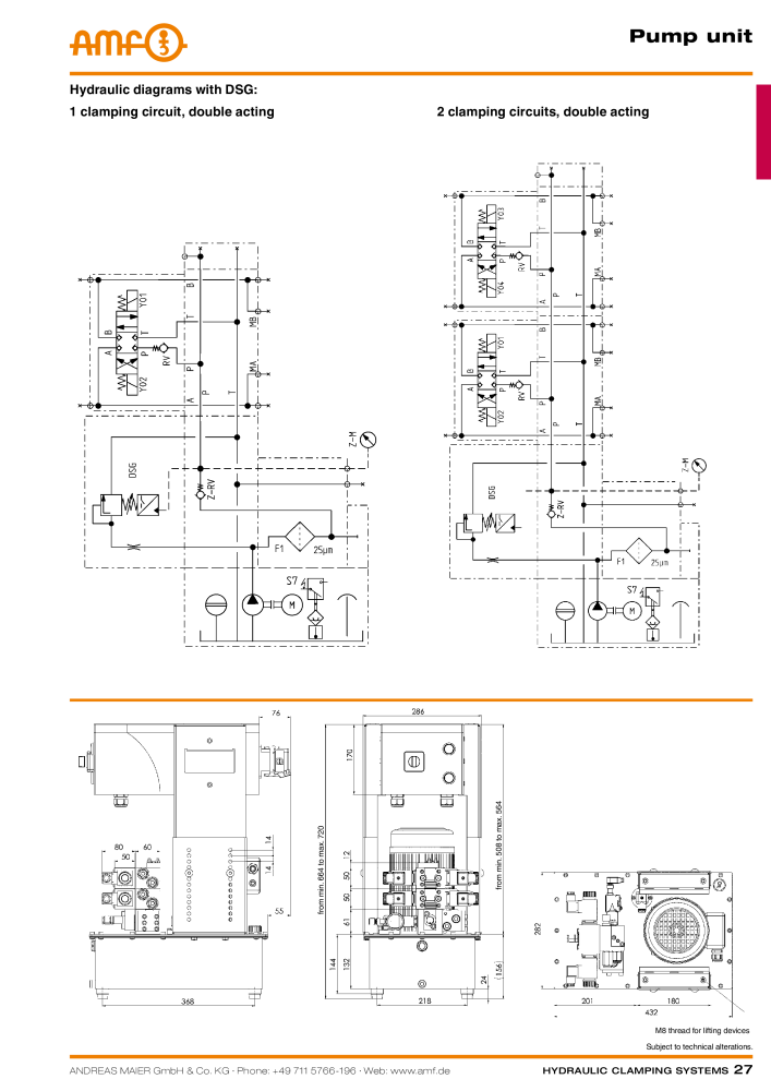 AMF Catalogue Hydraulic clamping systems Nº: 2023 - Página 27
