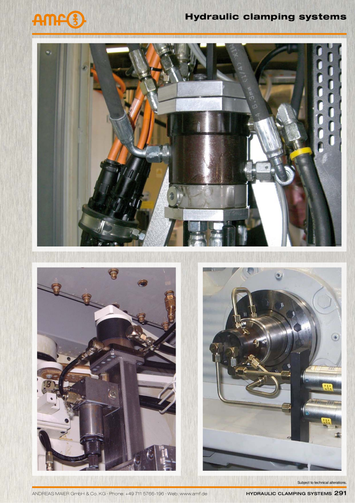 AMF Catalogue Hydraulic clamping systems NO.: 2023 - Page 291