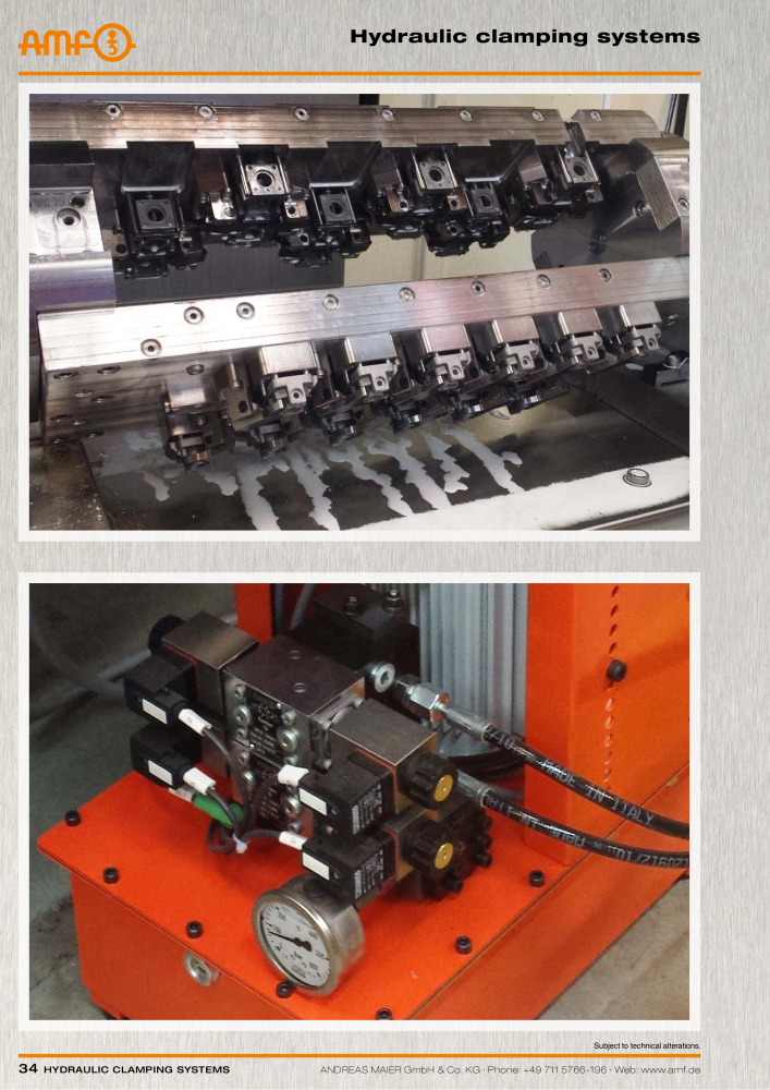 AMF Catalogue Hydraulic clamping systems Nb. : 2023 - Page 34