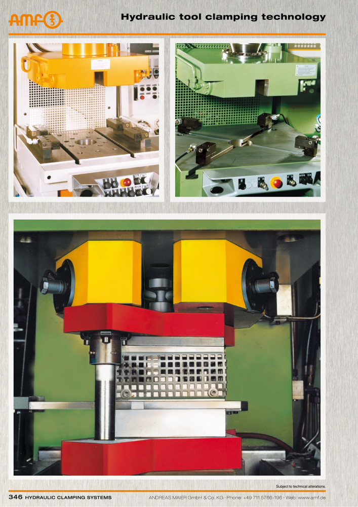 AMF Catalogue Hydraulic clamping systems Nb. : 2023 - Page 346