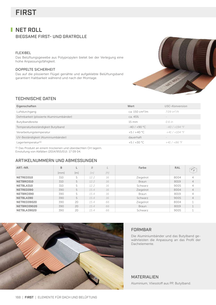 Rothoblaas - Bänder, Dichtungsmittel  und Bahnen NR.: 20233 - Strona 168