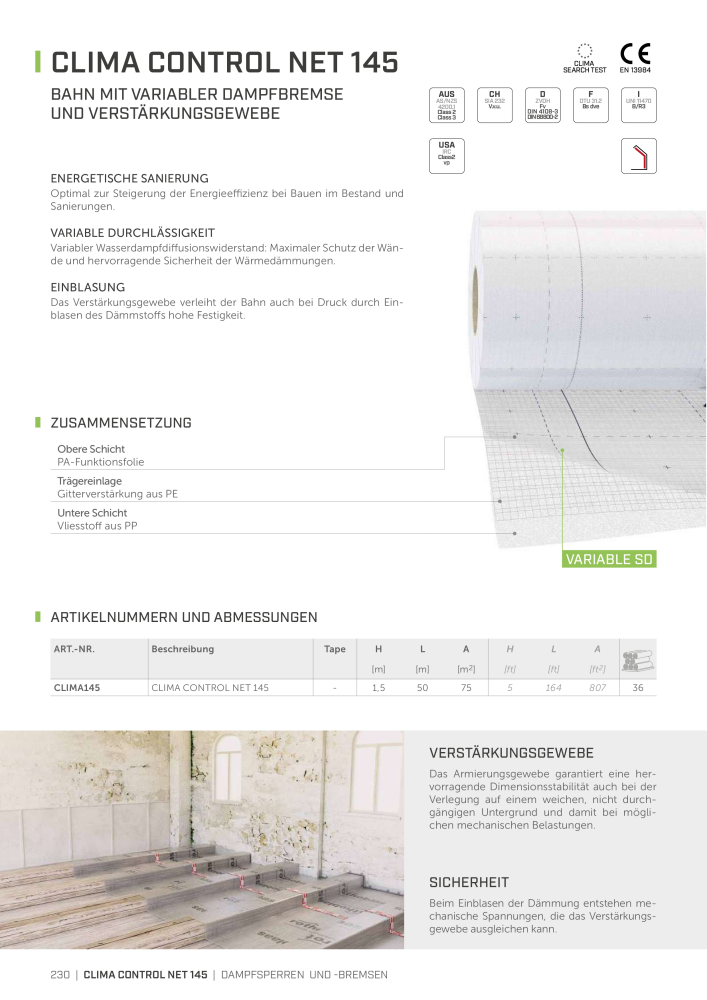 Rothoblaas - Bänder, Dichtungsmittel  und Bahnen Nb. : 20233 - Page 230