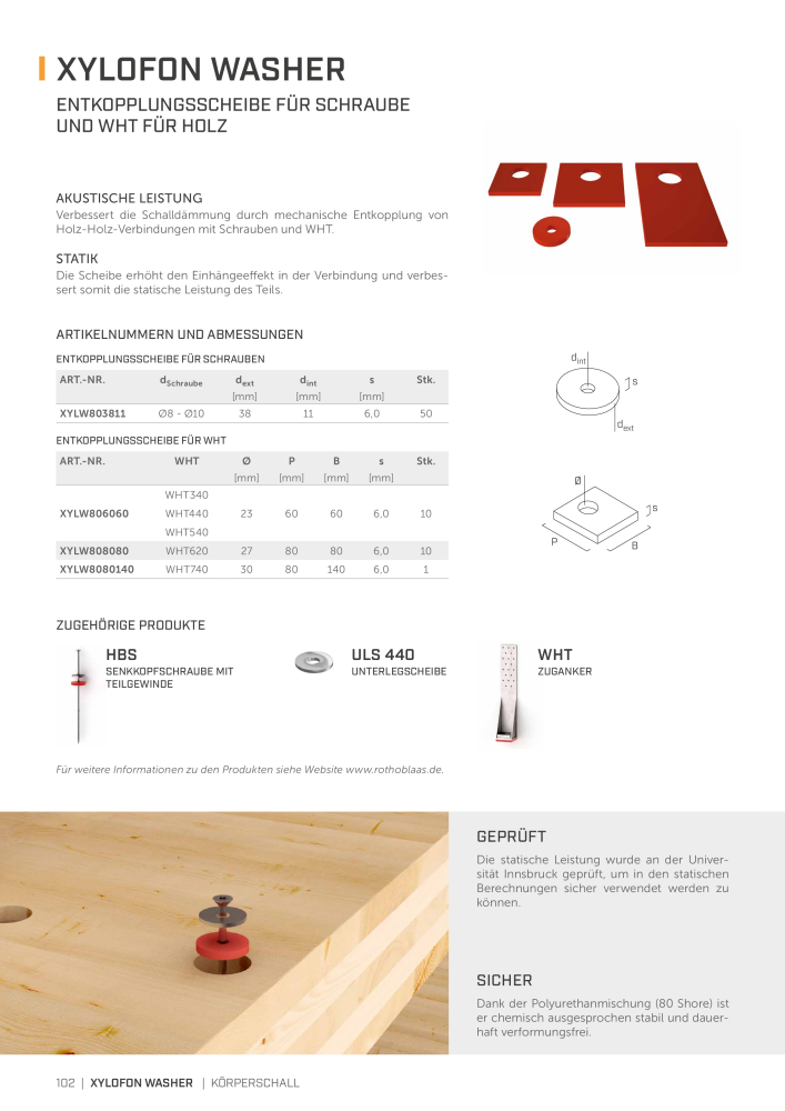 Rothoblaas - Lösungen zur Schalldämmung NO.: 20234 - Page 100