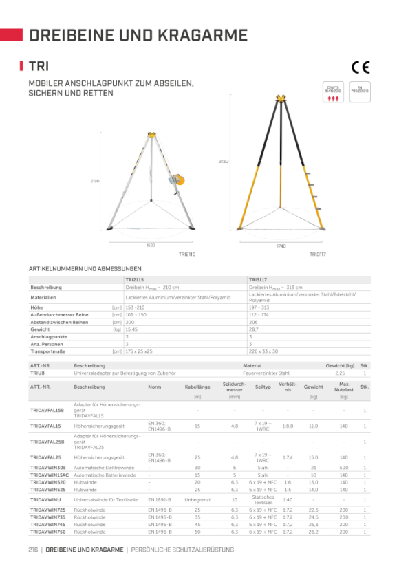 RothoBlaas DRIEPOOT ALUMINIUM H MAX = 210 CM TRI2115