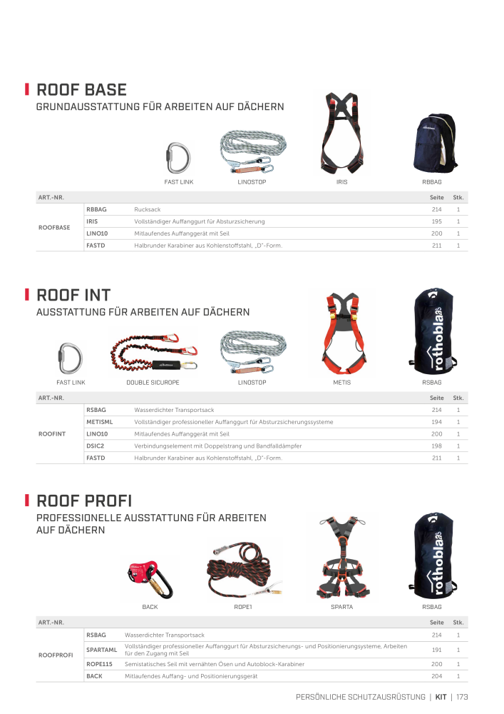 Rothoblaas - Absturzsicherungssysteme und Schutzeinrichtungen NR.: 20235 - Seite 173
